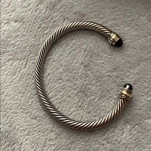 David Yurman Jewelry - David Yurman 5mm cuff, onyx 925 and 14k gold. David Yurman Jewelry - David Yurman 5mm cuff, onyx 925 and 14k gold.